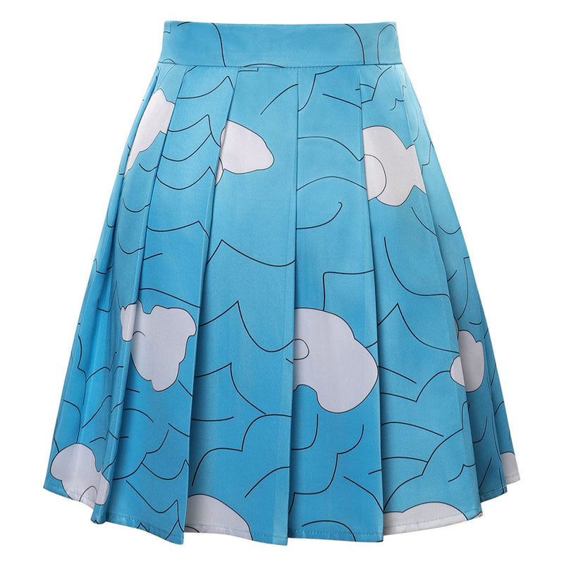 Demon Slayer Urokodaki Sakonji Cosplay Costume Pleated Skirt