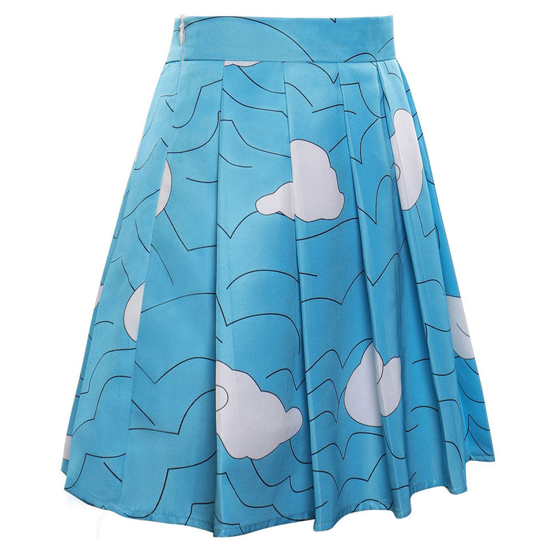 Demon Slayer Urokodaki Sakonji Cosplay Costume Pleated Skirt