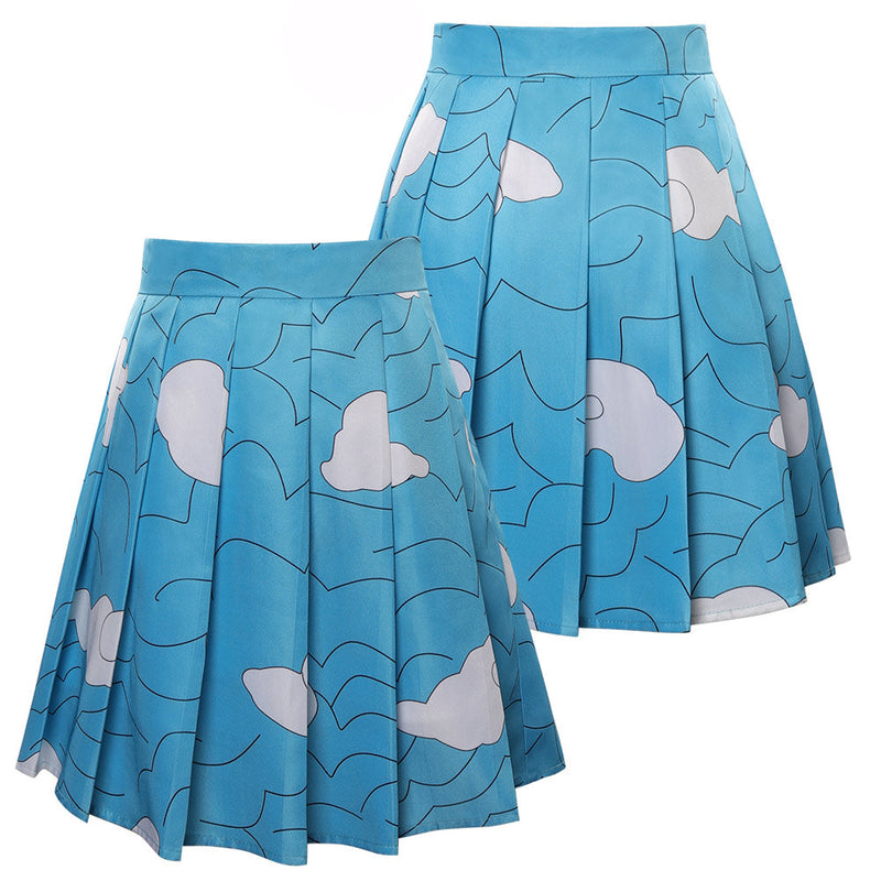 Demon Slayer Urokodaki Sakonji Cosplay Costume Pleated Skirt