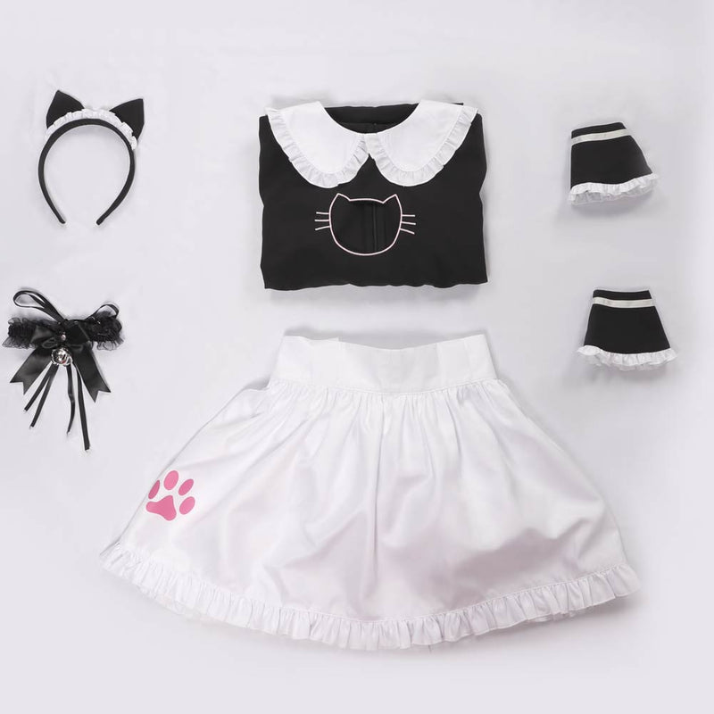 Kawayi Maid Dress Cosplay Costume Outfits Halloween Carnival Suit