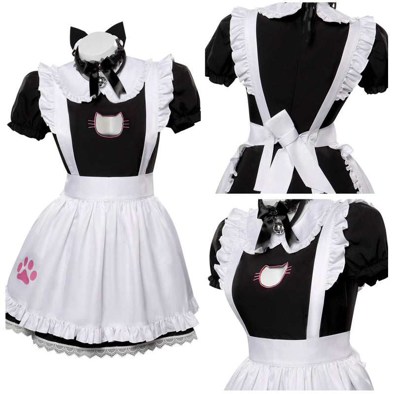 Kawayi Maid Dress Cosplay Costume Outfits Halloween Carnival Suit