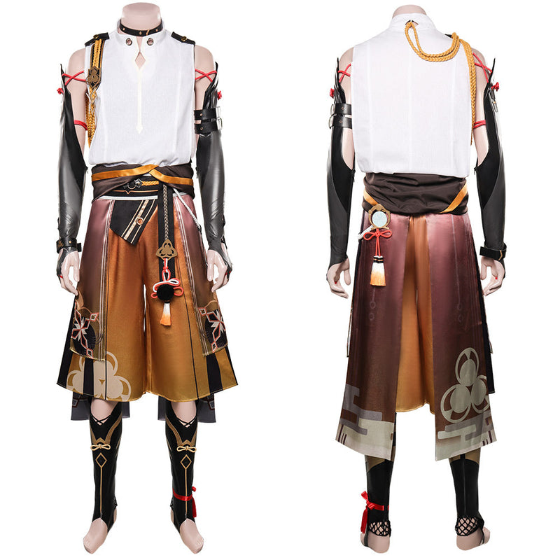 Genshin Impact Shikanoin Heizou Cosplay Costume Coat Pants Outfits Halloween Carnival Suit