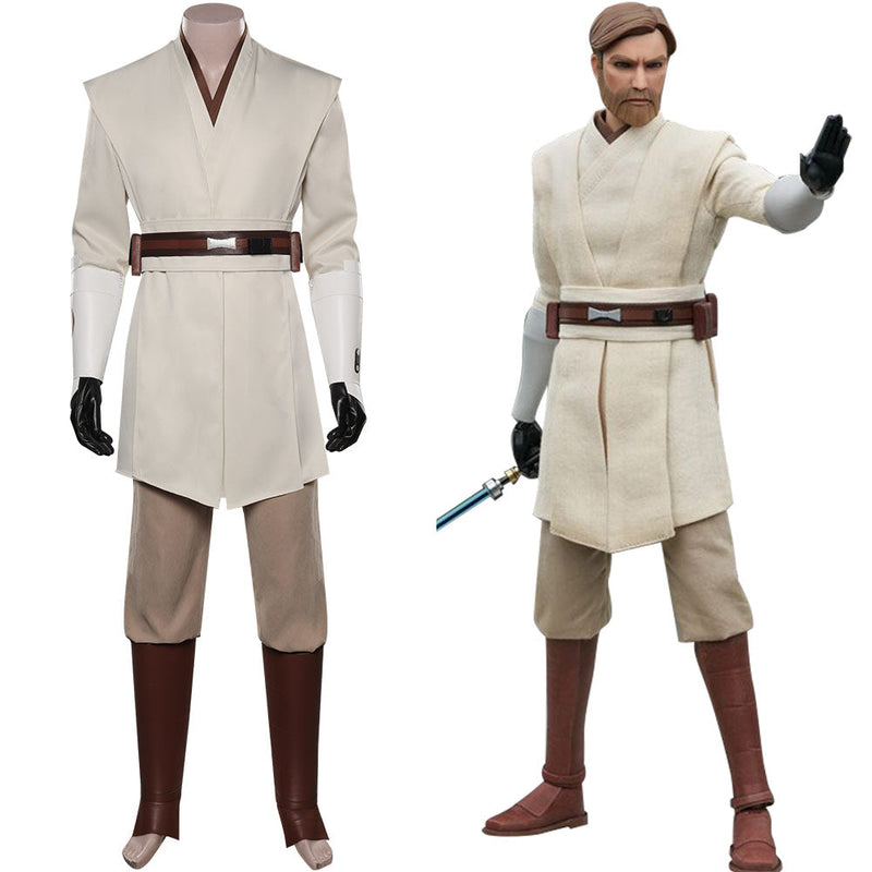 Star Wars: The Clone Wars-Obi-Wan Kenobi Cosplay Costume Outfits Halloween Carnival Suit