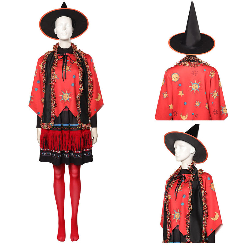 Adult Hocus Pocus-Dani Dennison Cosplay Costume Coat Skirt Hat Outfits Halloween Carnival Suit