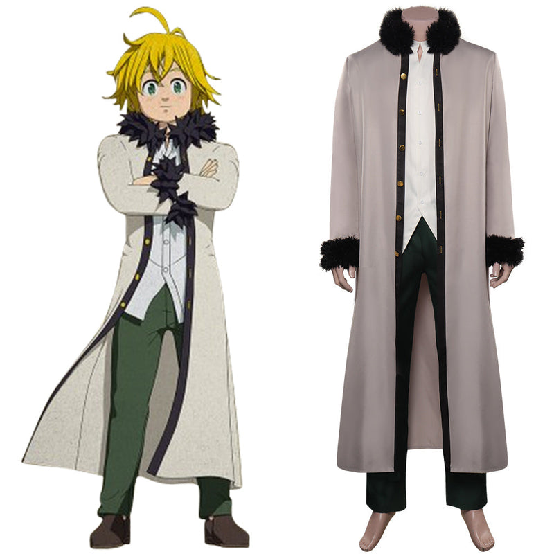 The Seven Deadly Sins /Nanatsu no Taizai：Ensa no Edinburgh Meliodas Cosplay Costume Outfits