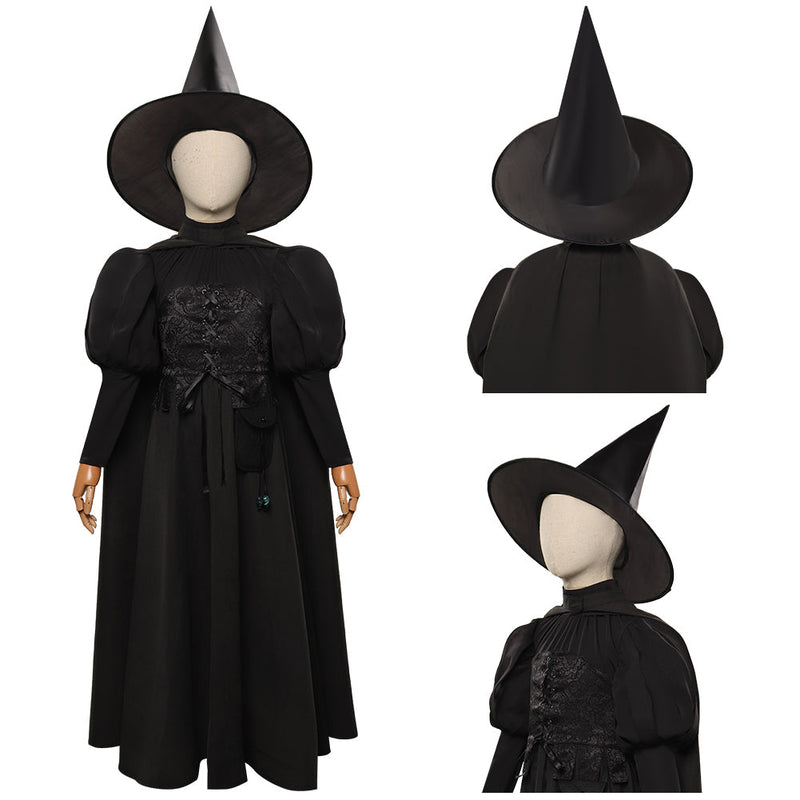 Kids The Wizard of Oz Wicked Witch Cosplay Costume Dress Outfits Halloween Carnival Suit