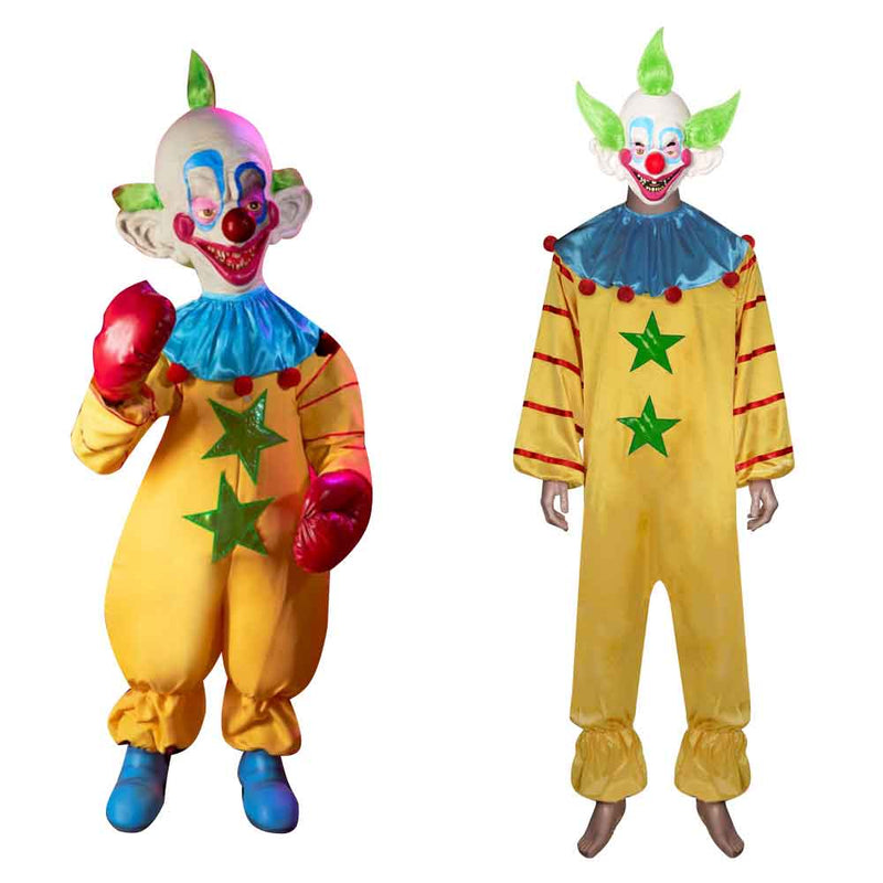 Adult Killer Klowns From Outer Space Shorty Cosplay Costume Jumpsuit Halloween Carnival Suit