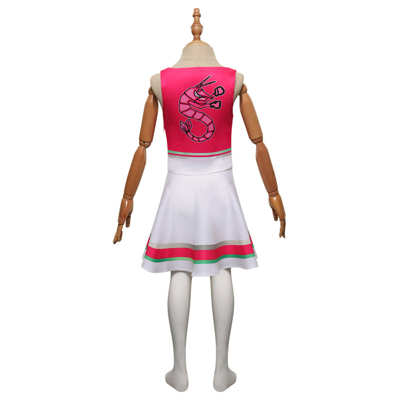 Kids Girls Zombies 3 Addison Wells Cosplay Costume Cheerleading Dress Outfits