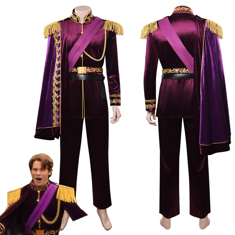 Disenchanted-Prince Edward Cosplay Costume Outfits Halloween Carnival Party Suit