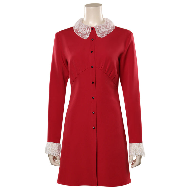 Chilling Adventures of Sabrina Season4-Sabrina Spellman Cosplay Costume Red Dress Outfits