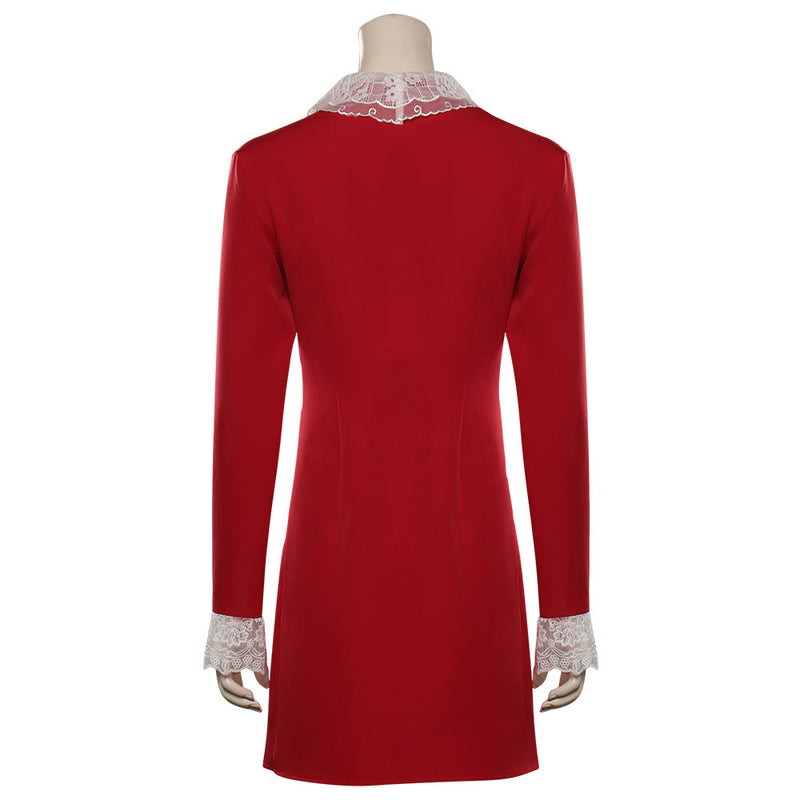 Chilling Adventures of Sabrina Season4-Sabrina Spellman Cosplay Costume Red Dress Outfits