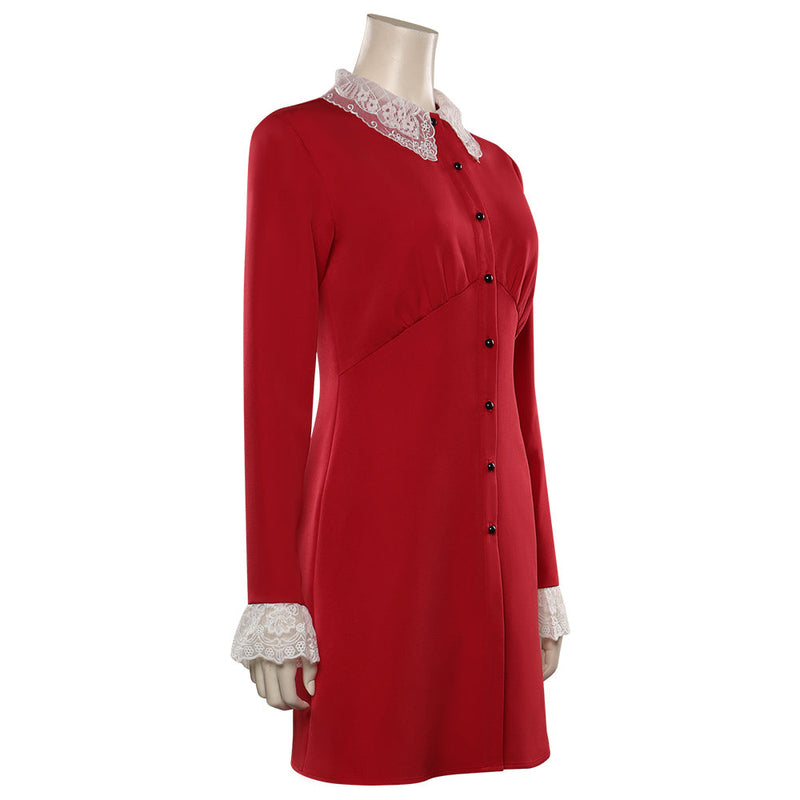 Chilling Adventures of Sabrina Season4-Sabrina Spellman Cosplay Costume Red Dress Outfits