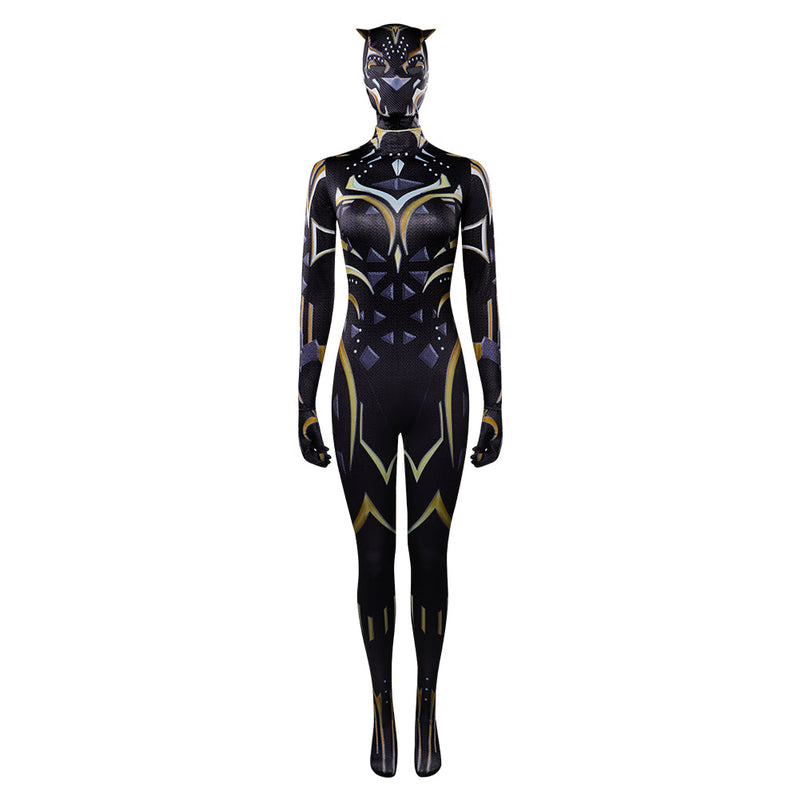 Black Panther: Wakanda Forever-New Black Panther Jumpsuits Cosplay Costume Outfits Halloween Carnival Party Suit