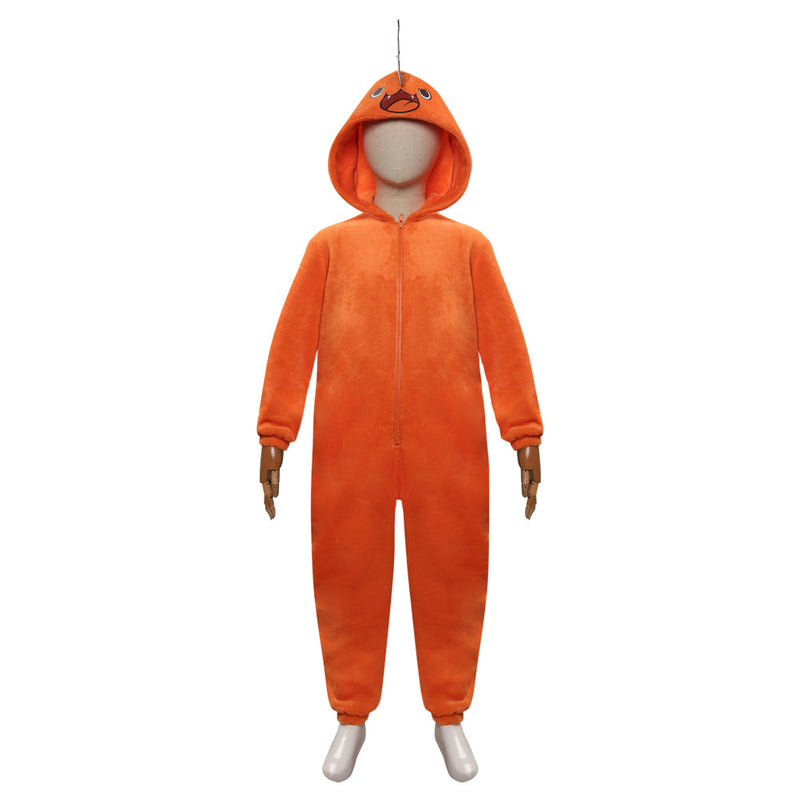 Kids Chainsaw Man-Pochita Cosplay Costume Jumpsuit Pajamas Sleepwear Halloween Carnival Suit