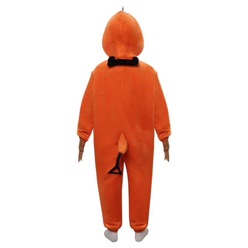 Kids Chainsaw Man-Pochita Cosplay Costume Jumpsuit Pajamas Sleepwear Halloween Carnival Suit