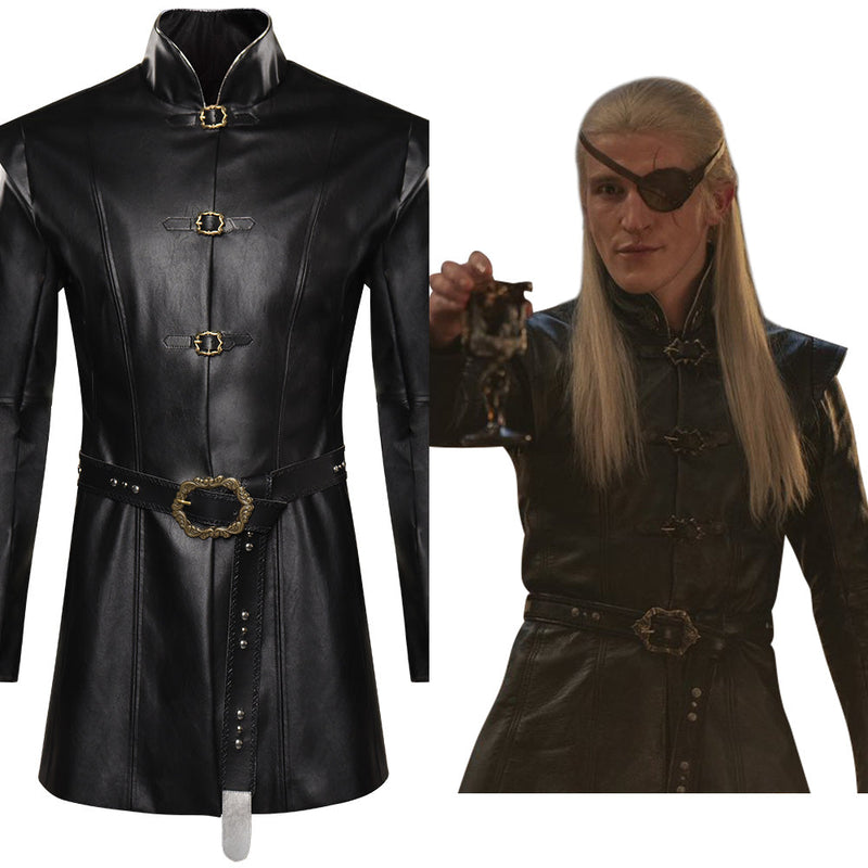 House of the Dragon -Aemond Targaryen Cosplay Costume Coat Belt Outfits