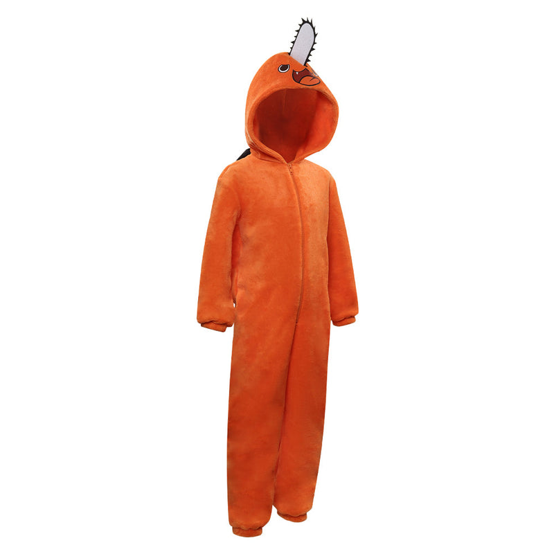 Adult Chainsaw Man-Pochita Cosplay Costume Jumpsuit Pajamas Sleepwear Halloween Carnival Costume