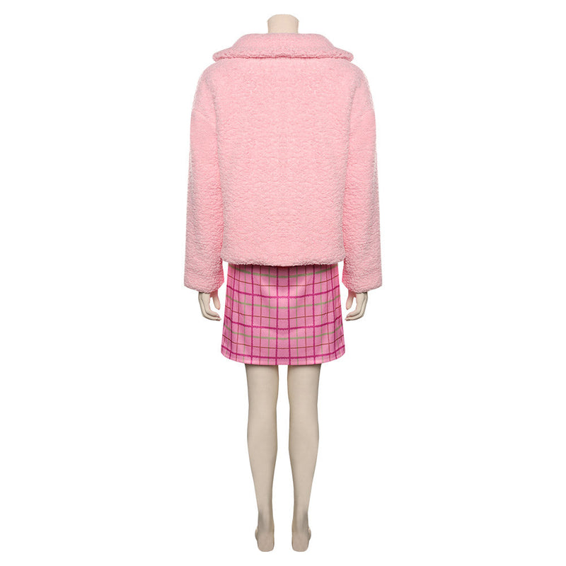 Wednesday (2022)-Enid Sinclair Cosplay Costume Pink Dress Coat Outfits Halloween Carnival Suit