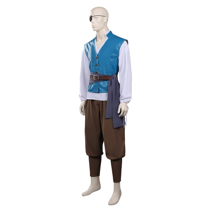 Medieval Vikings Pirate Cosplay Costume Shirts Vest Pants Outfits Halloween Carnival Suit