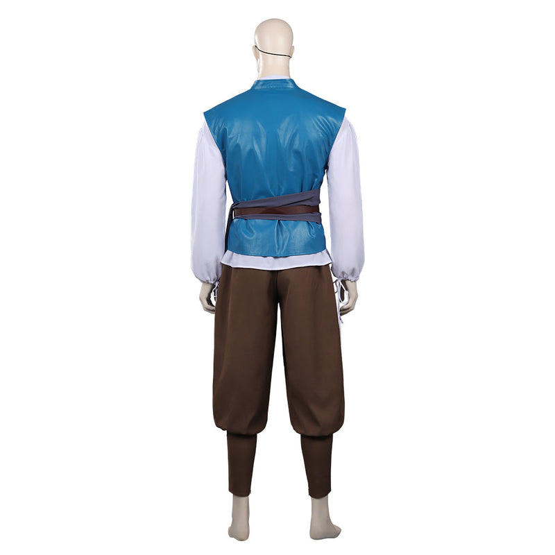 Medieval Vikings Pirate Cosplay Costume Shirts Vest Pants Outfits Halloween Carnival Suit