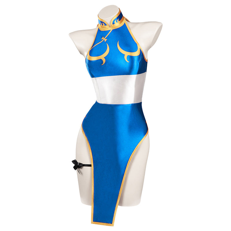 Street Fighter(SF) Chun-Li Original Design Sexy Swimsuit Cosplay Costume Swimwear Outfits