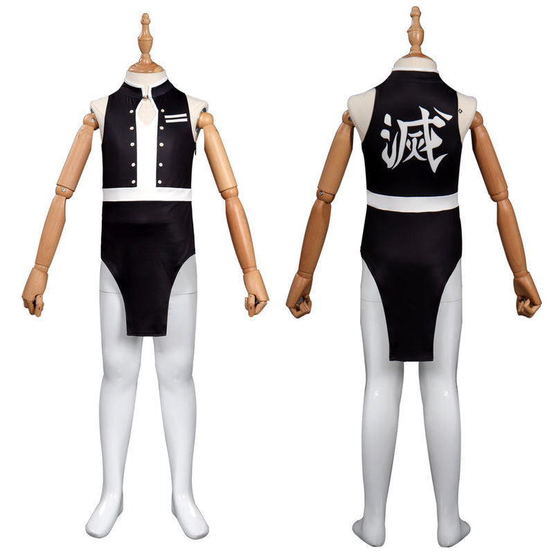 Kids Girls Demon Slayer Uzui Tengen Swimsuit Cosplay Costume Jumpsuit Swimwear Outfits