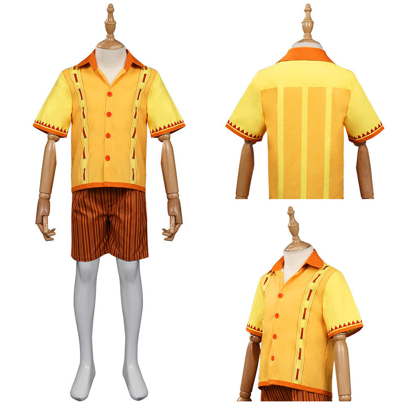 Kids Children Encanto Felix Madrigal Cosplay Costume Casual Shirt Shorts Outfits