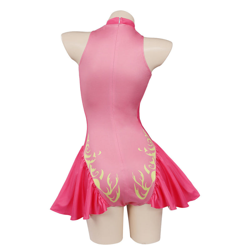 Princess Peach Swimsuit Cosplay Costume Jumpsuit Swimwear Outfits