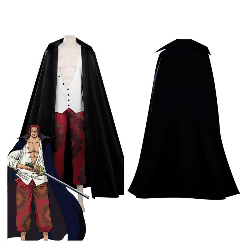 ONE PIECE FILM RED (2022) Shanks Cosplay Costume Uniform Outfits Halloween Carnival Suit