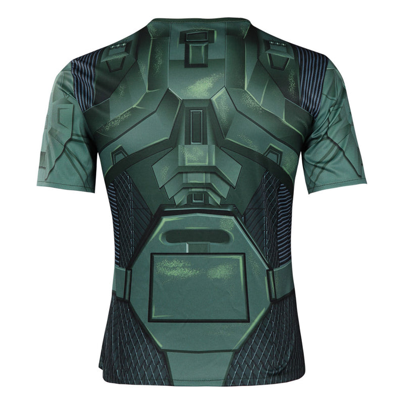 Halo Season 1 Master Chief John 117 Cosplay Costume Short Sleeve 3D Print T-shirt