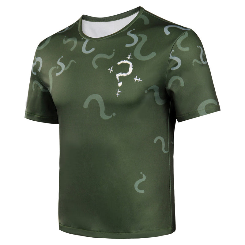 The Batman Riddler Original Design Cosplay Costumes Short Sleeve T-shirt