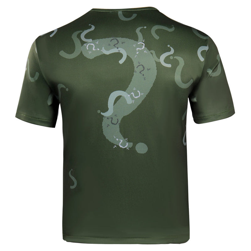 The Batman Riddler Original Design Cosplay Costumes Short Sleeve T-shirt