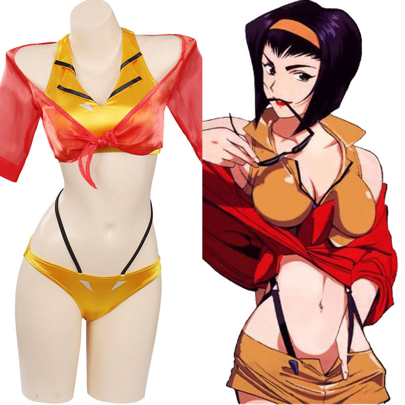 Anime Cowboy Bebop Faye Valentine Original Design Swimsuit Cosplay Costume