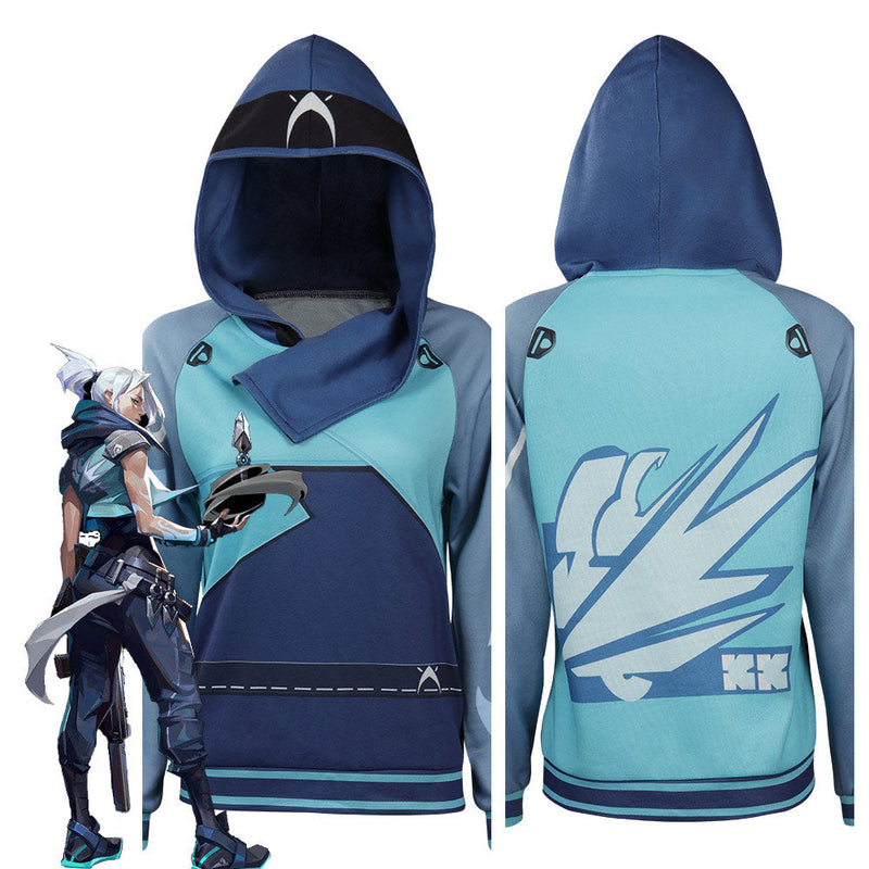 Valorant ：JETT Original Design Cosplay Costume Hoodie Jacket Halloween Carnival Suit