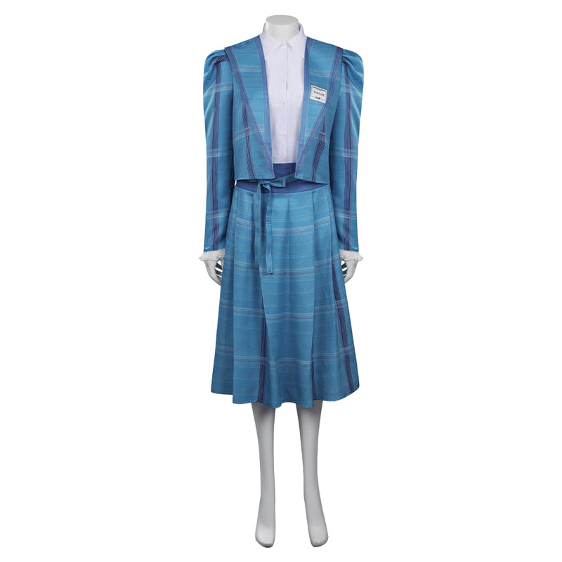 Stranger Things Season 4 (2022) Nancy Wheeler Retro Dress Cosplay Costume Outfits Halloween Carnival Suit