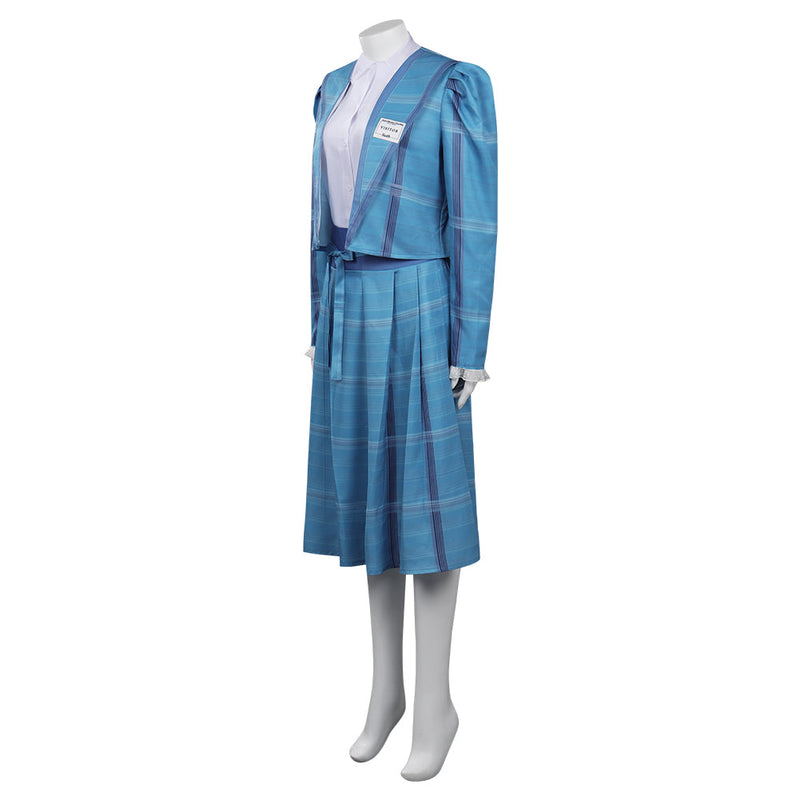 Stranger Things Season 4 (2022) Nancy Wheeler Retro Dress Cosplay Costume Outfits Halloween Carnival Suit