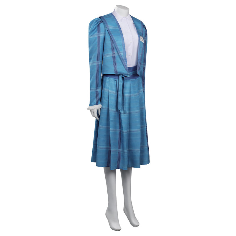 Stranger Things Season 4 (2022) Nancy Wheeler Retro Dress Cosplay Costume Outfits Halloween Carnival Suit