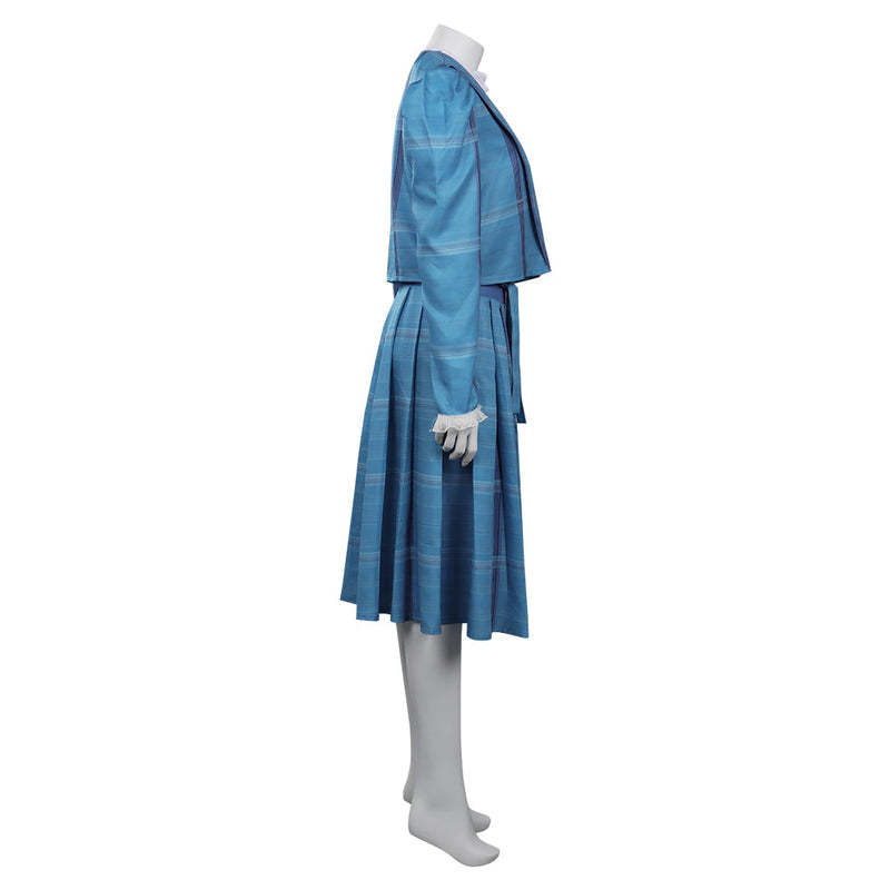 Stranger Things Season 4 (2022) Nancy Wheeler Retro Dress Cosplay Costume Outfits Halloween Carnival Suit