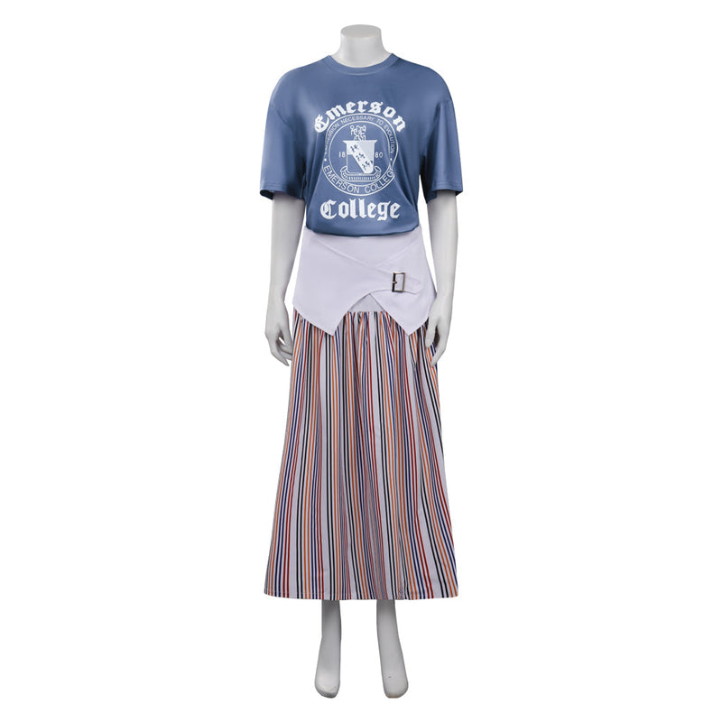 Stranger Things Season 4 (2022) Nancy Wheeler Shirt Skirt Cosplay Costume Outfits Halloween Carnival Suit