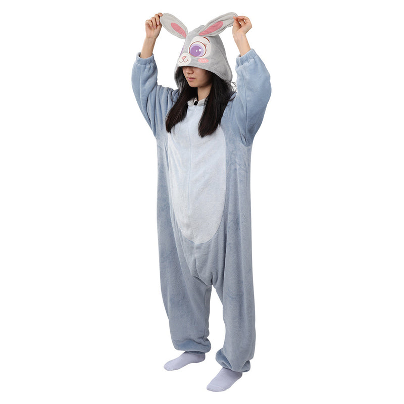 2022 Zootopia2 Judy Hopps Cosplay Costume Jumpsuit Pajamas Sleepwear Halloween Carnival Suit