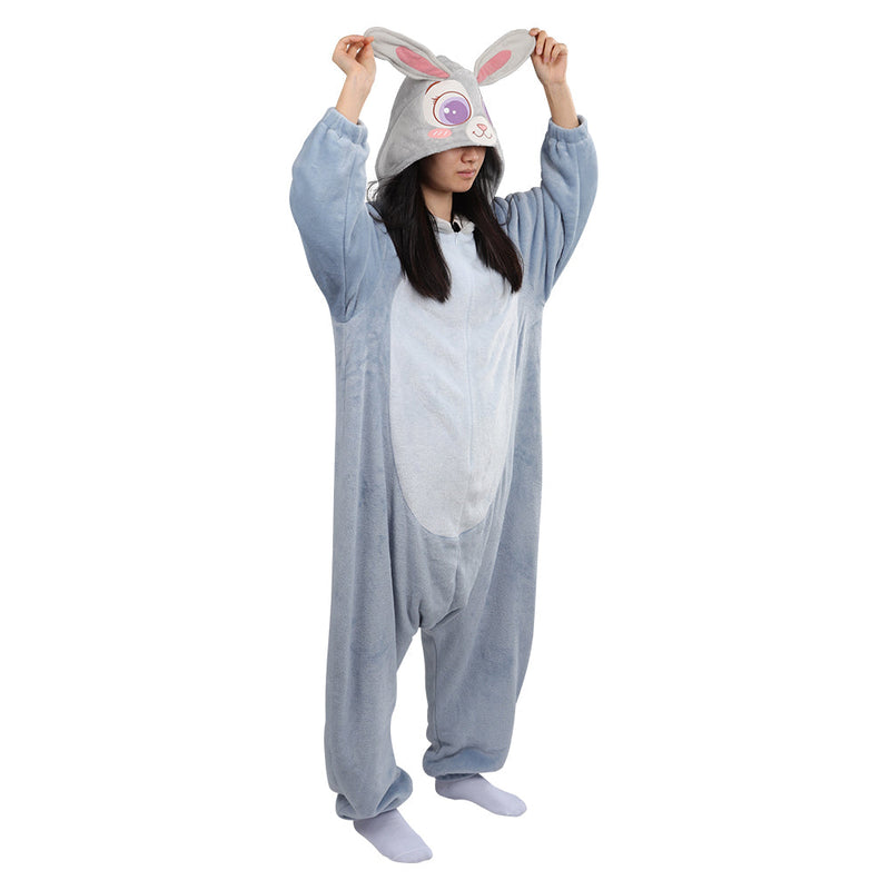 2022 Zootopia2 Judy Hopps Cosplay Costume Jumpsuit Pajamas Sleepwear Halloween Carnival Suit