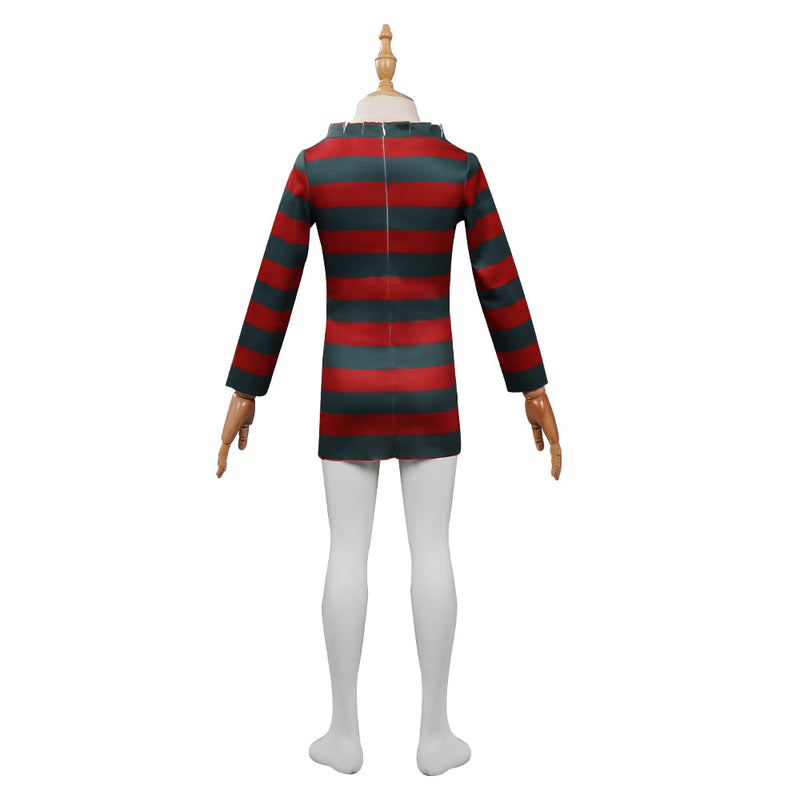 Kids Children A Nightmare On Elm Street：Freddy Krueger Cosplay Costume Girls Dress Outfits Halloween Carnival Costume