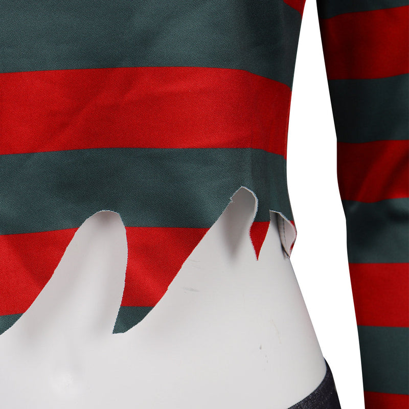 A Nightmare On Elm Street：Freddy Krueger Cosplay Costume Outfits Halloween Carnival Suit