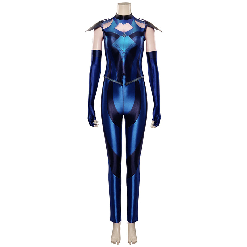 Mortal Kombat 11 Kitana Cosplay Costume Outfits Halloween Carnival Suit