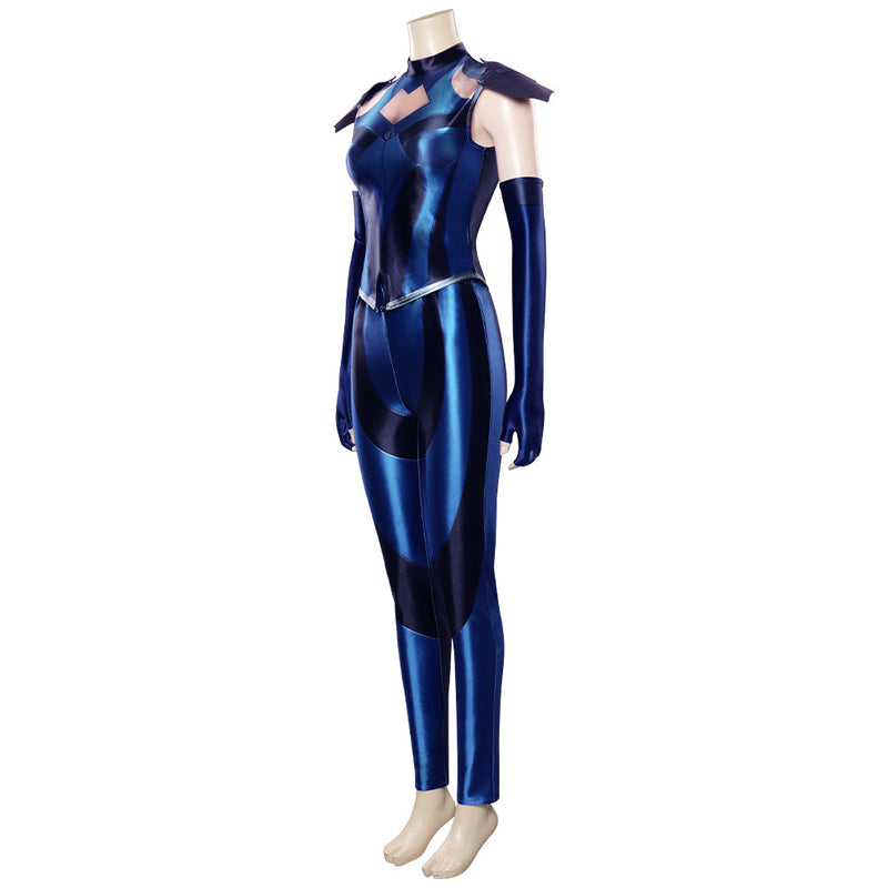 Mortal Kombat 11 Kitana Cosplay Costume Outfits Halloween Carnival Suit