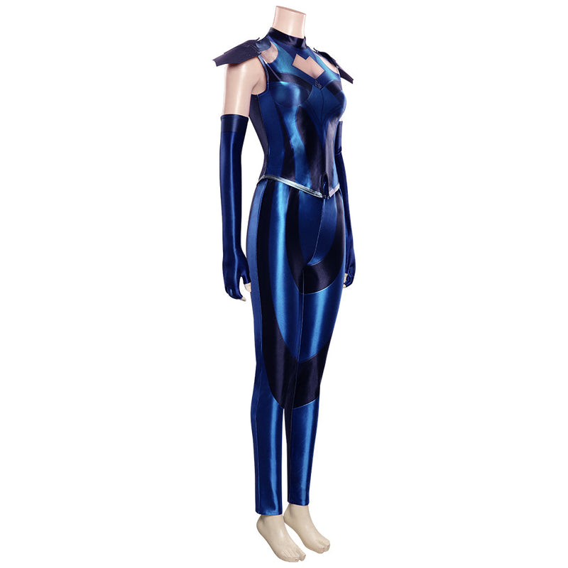 Mortal Kombat 11 Kitana Cosplay Costume Outfits Halloween Carnival Suit