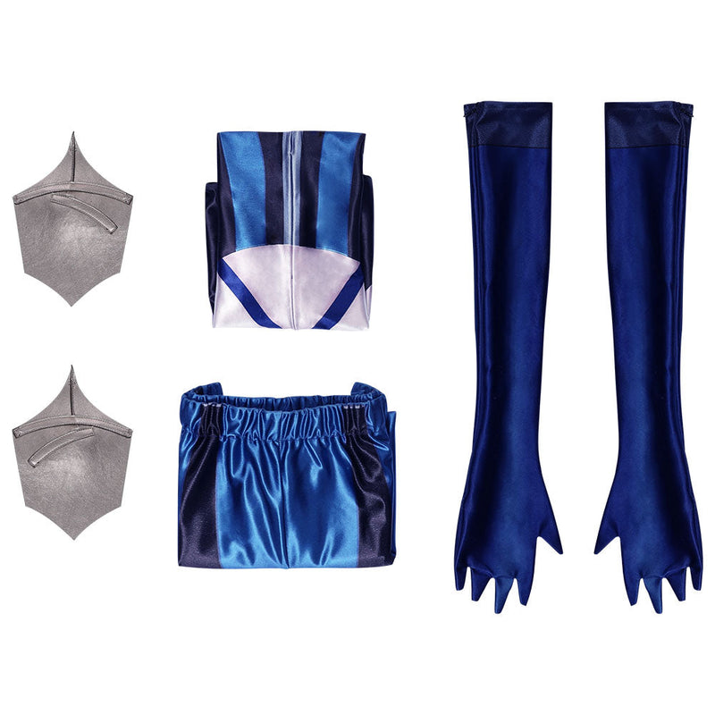 Mortal Kombat 11 Kitana Cosplay Costume Outfits Halloween Carnival Suit