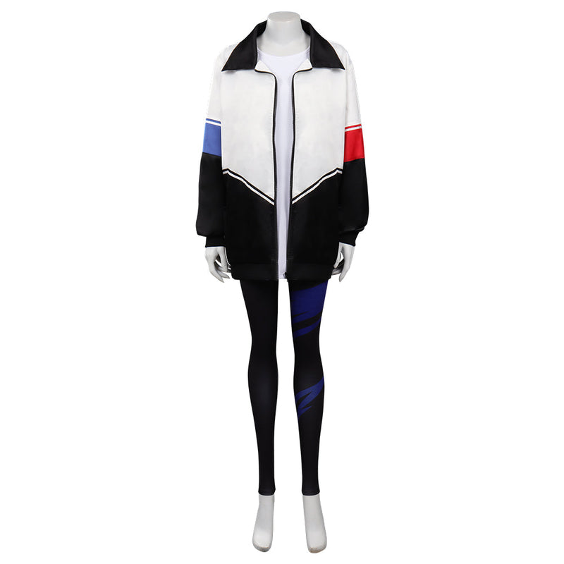 Valorant Jett Cosplay Costume T-shirt Pants Outfits Halloween Carnival Suit