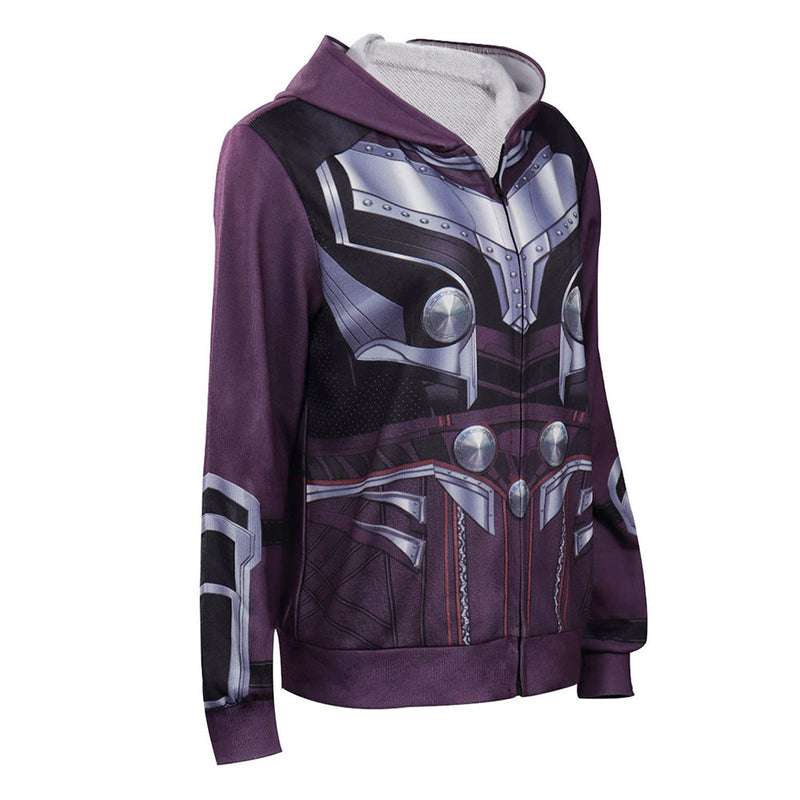 Thor: Love and Thunder Jane Foster Cosplay Hoodie Zip Up Coat Halloween Carnival Suit