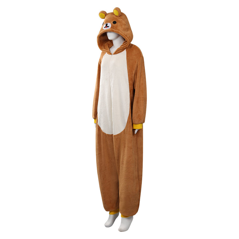 Rilakkuma Theme Park Adventure Brother Bear Cosplay Costume Jumpsuit Sleepwear Outfits Halloween Carnival Suit